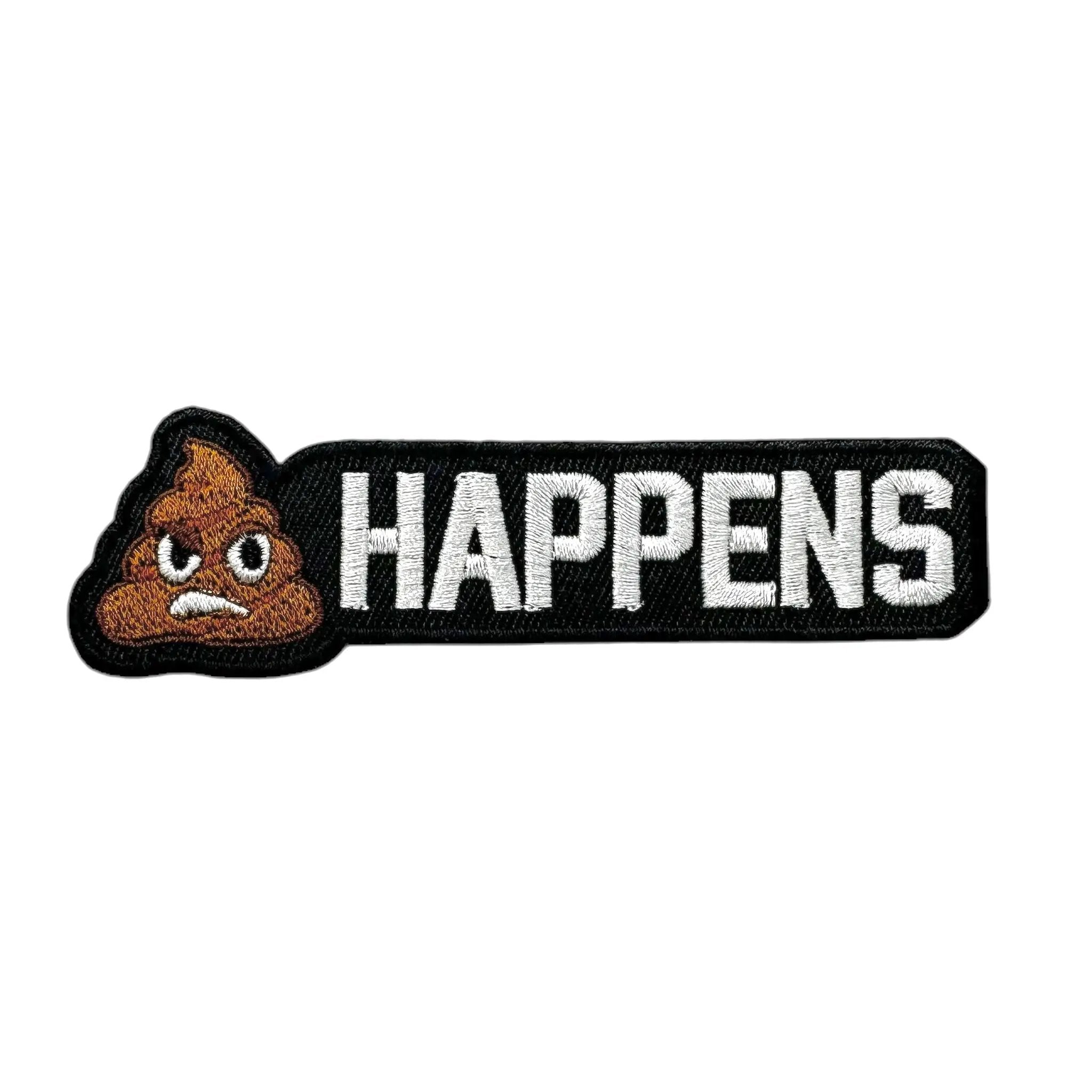 Shit Happens Embroidered Morale Patch Hook Fastener Vest Tactical by kiloninerpets