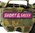 Gallery viewerに画像を読み込む, Short And Sassy Embroidered Morale Patch With Hook Fastener Backing by kiloninerpets
