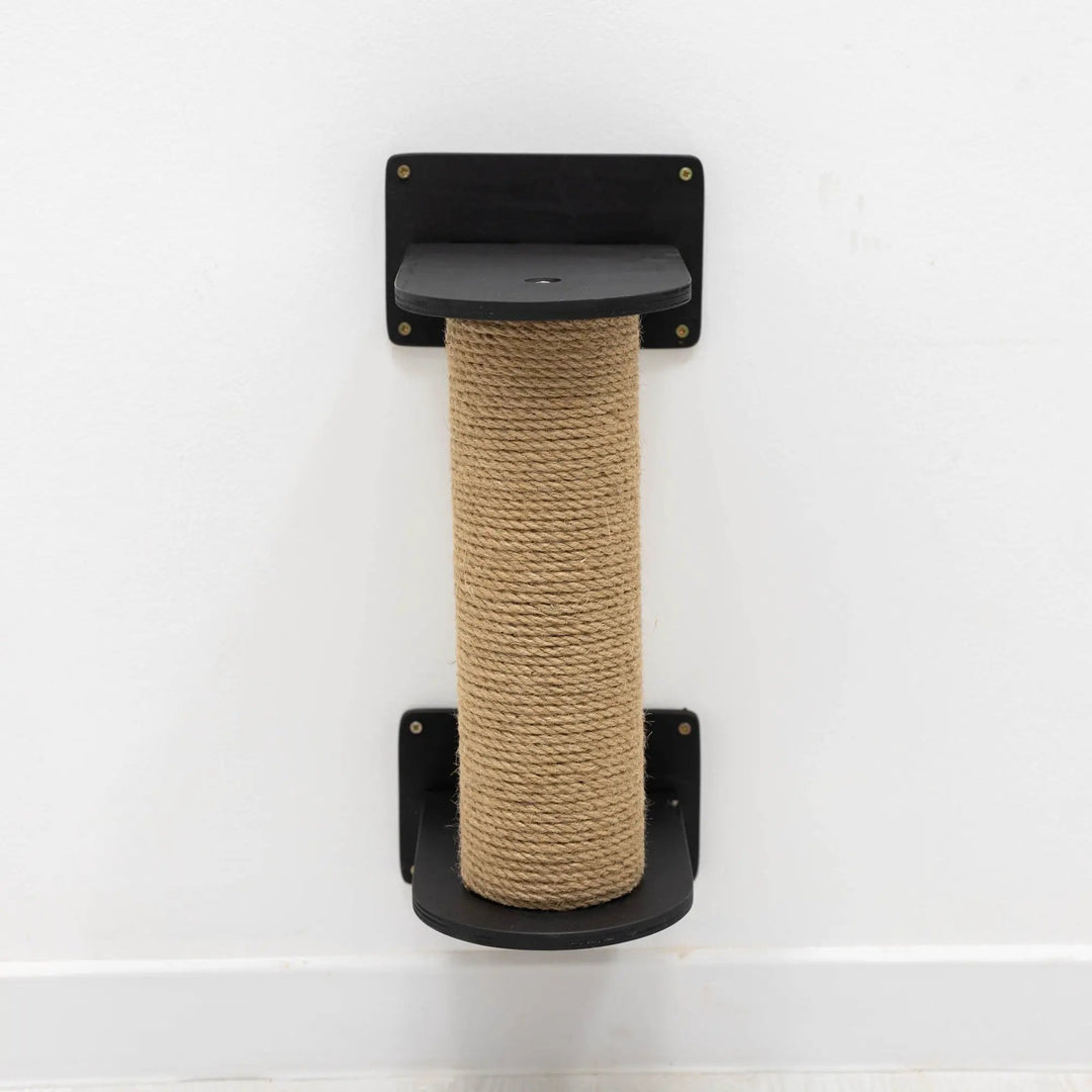 Enjoy The Wood Black Cat Tree Cushioned Indoor Sisal Climbing Post by Enjoy The Wood