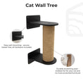 Gallery viewerに画像を読み込む, Enjoy The Wood Black Cat Tree Cushioned Indoor Sisal Climbing Post by Enjoy The Wood
