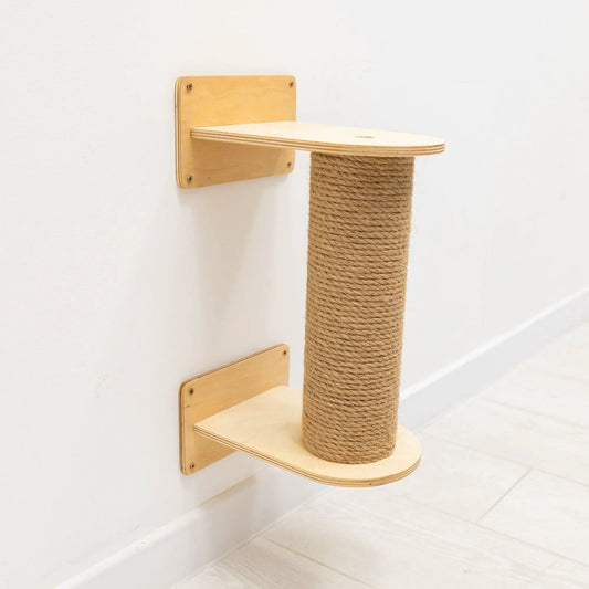 Enjoy The Wood Small Cat Tree Light Compact Safe Senior Retreat by Enjoy The Wood