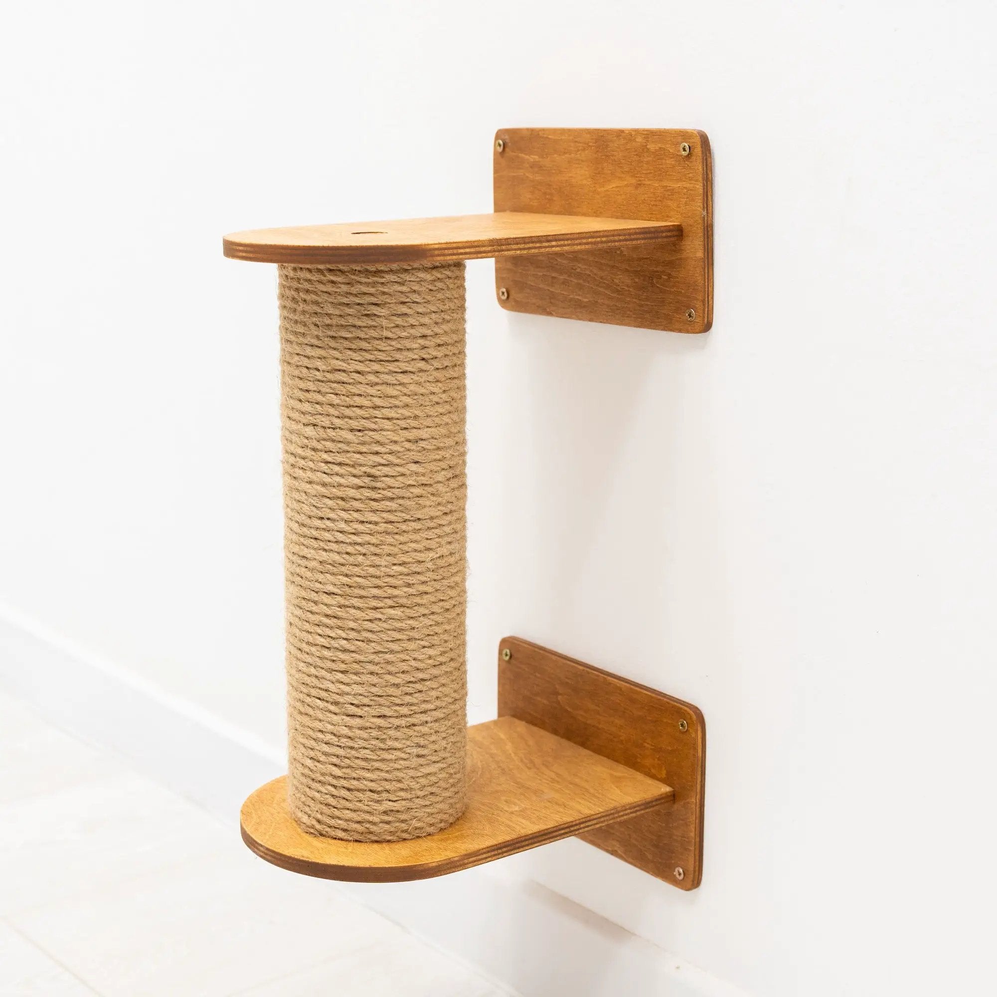 Enjoy The Wood Small Cat Tree - Oak Sturdy Sisal Indoor Scratcher by Enjoy The Wood