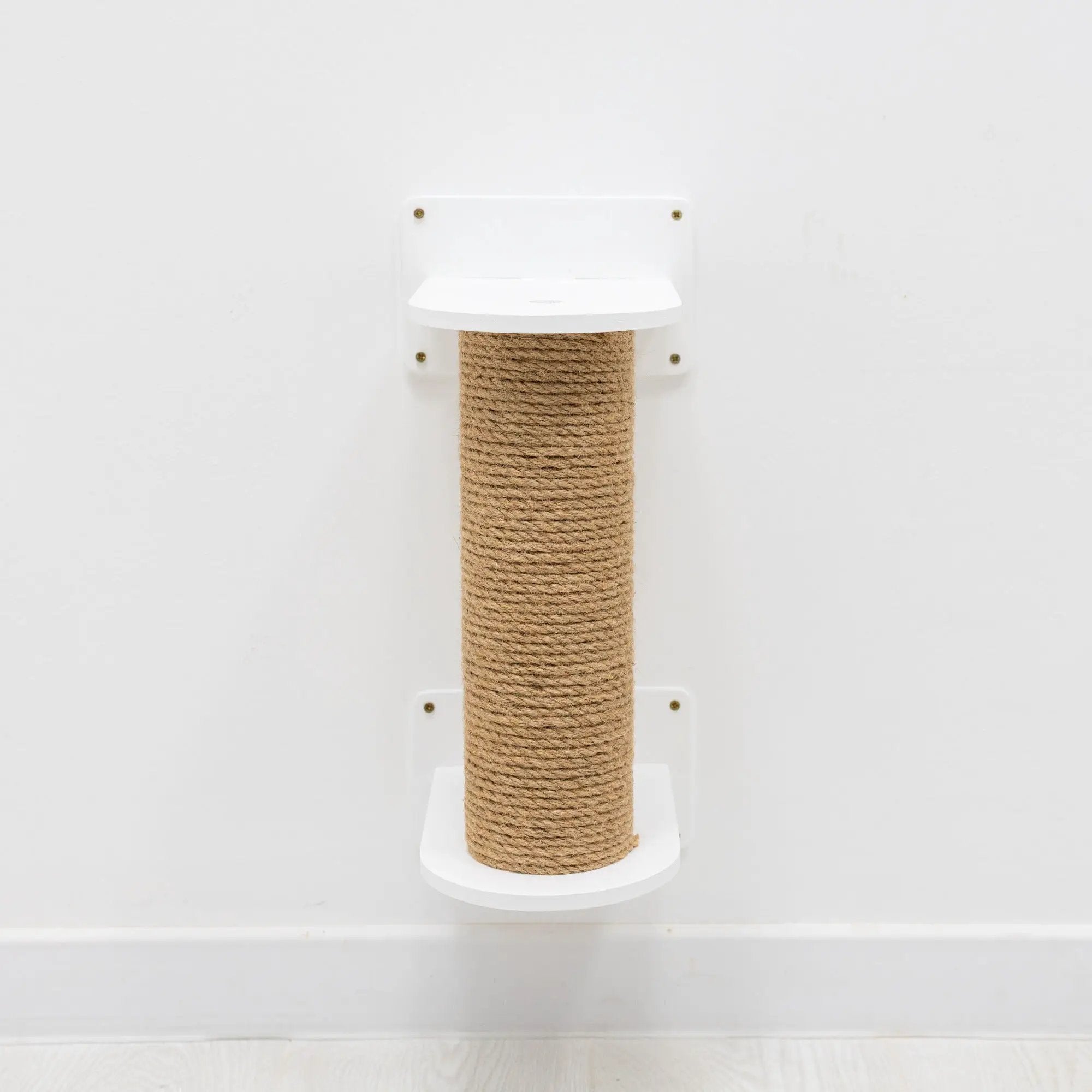 Enjoy The Wood Small Cat Tree White Plywood Frame Soft Felt Platform by Enjoy The Wood
