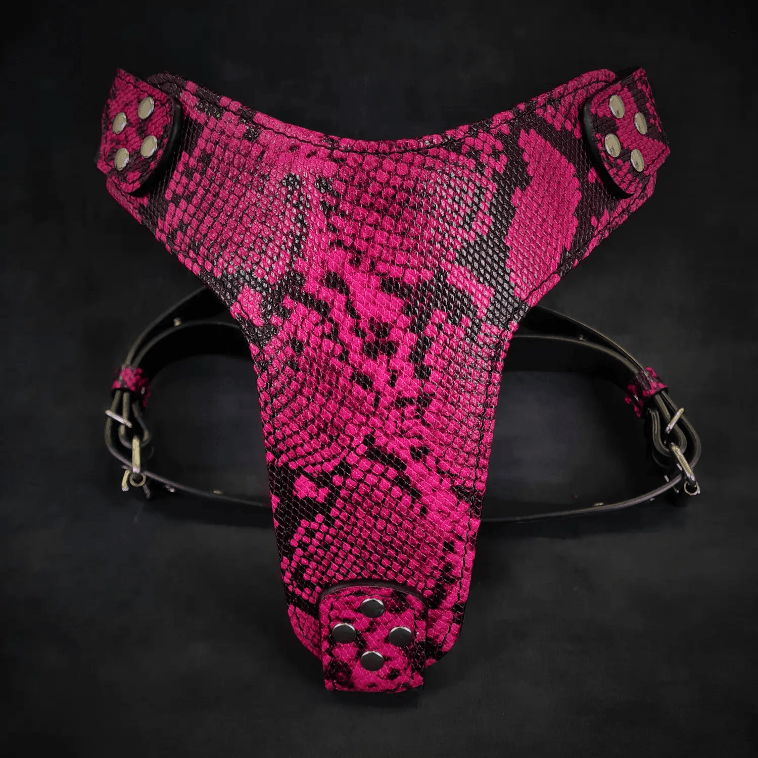 The ''Rock Python'' harness PINK - Pet Collars & Harnesses from Bestia Dog Gear