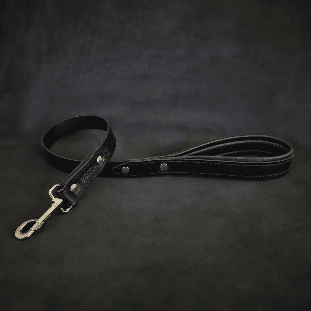 Bestia Style padded leather dog leash