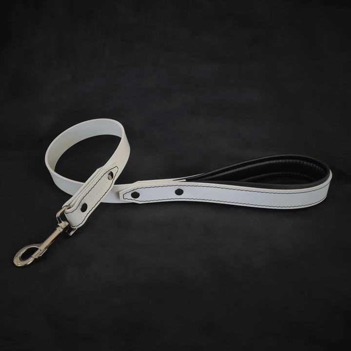 Bestia Style padded leather dog leash, view 3