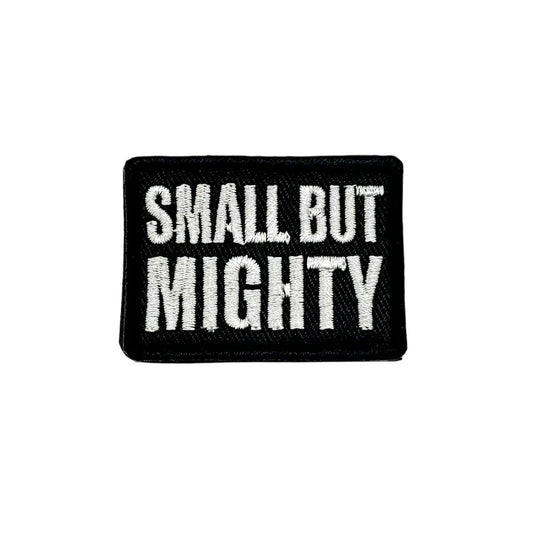 Small But Mighty Embroidered Tactical Morale Patch Two By One And A Half Inch Vests And Harnesses With Hook by kiloninerpets