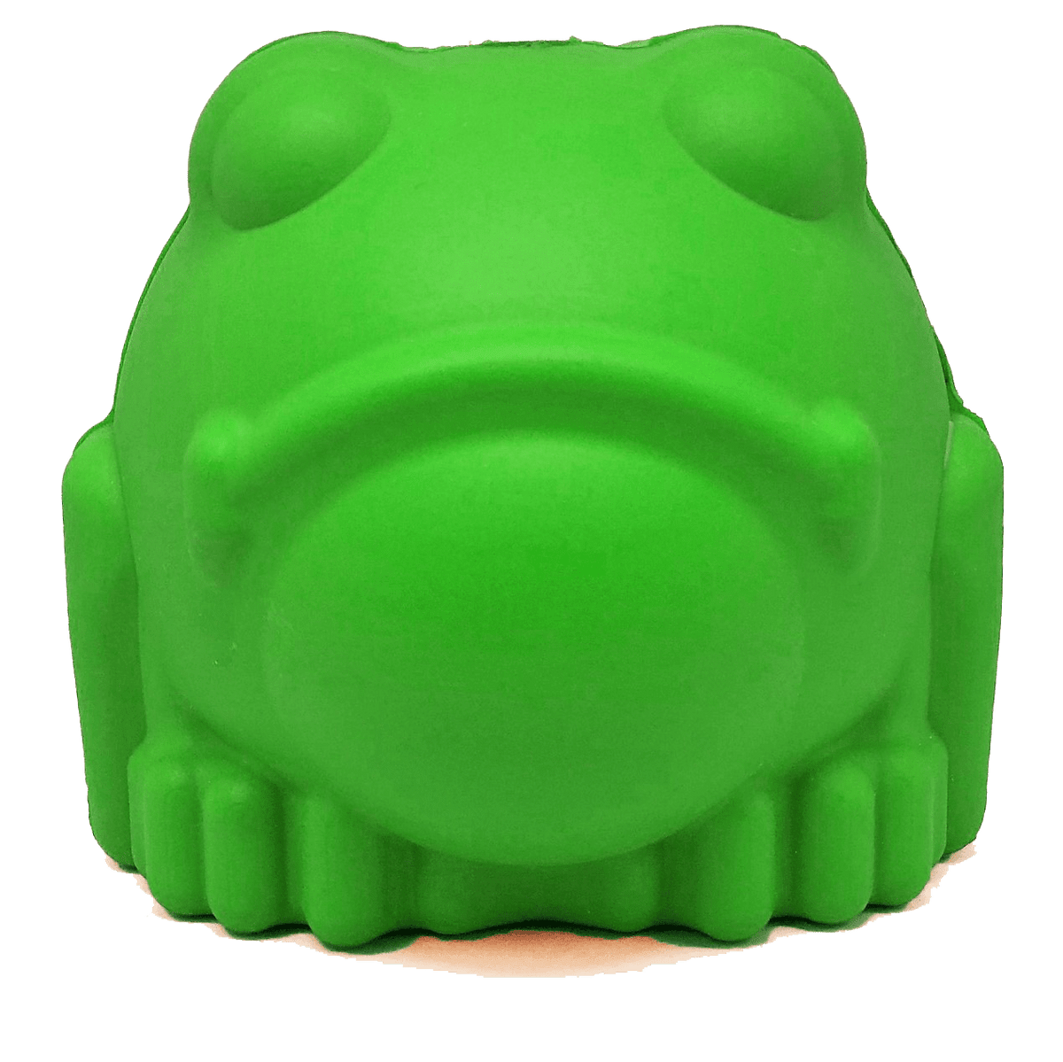 SodaPup Bull Frog rubber dog treat dispenser in green