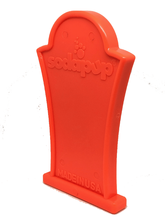 SodaPup Headstone nylon dog chew toy in orange, view 6