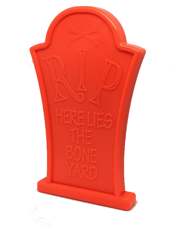 SodaPup Headstone nylon dog chew toy in orange, view 5