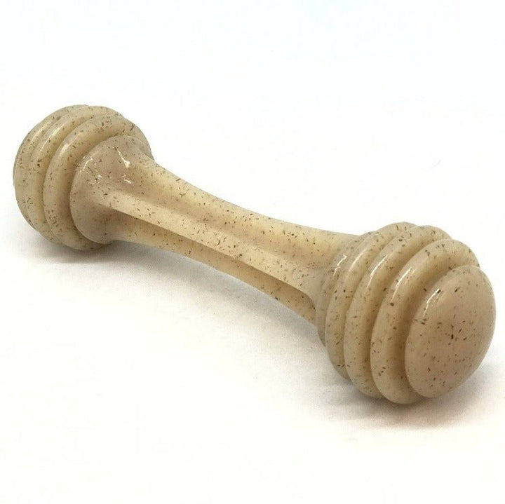 SodaPup Honey Bone nylon dog chew toy in brown, view 7