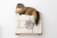 Gallery viewerに画像を読み込む, Enclosed Cat Bed - Cat Wall Cubby in beige fabric with a round porthole window.
