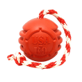 Cargar la imagen en la vista de la galería, USA-K9 Stars And Stripes Red Rubber Dog Toy For Handlers Ultradurable Natural Rubber Made In Usa by SodaPup/True Dogs, LLC
