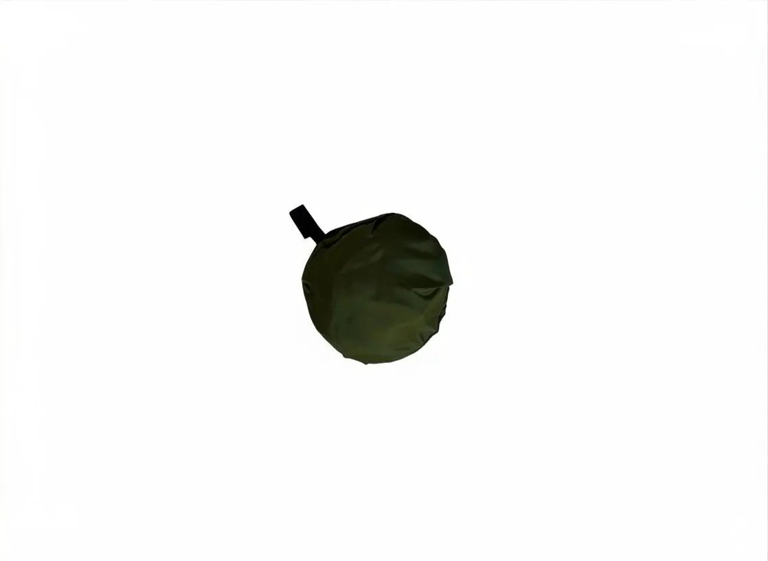 Hen Pen Starter Pop-Up Chick Brooder; round green fabric item with black strap