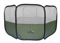 Load image into Gallery viewer, Hen Pen Starter Pop-Up Chick Brooder by My Pet Chicken; green fabric with mesh sides, portable chick habitat

