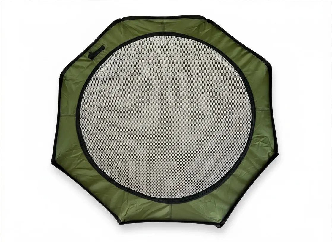 Hen Pen Starter Pop-Up Chick Brooder in olive green with circular mesh center