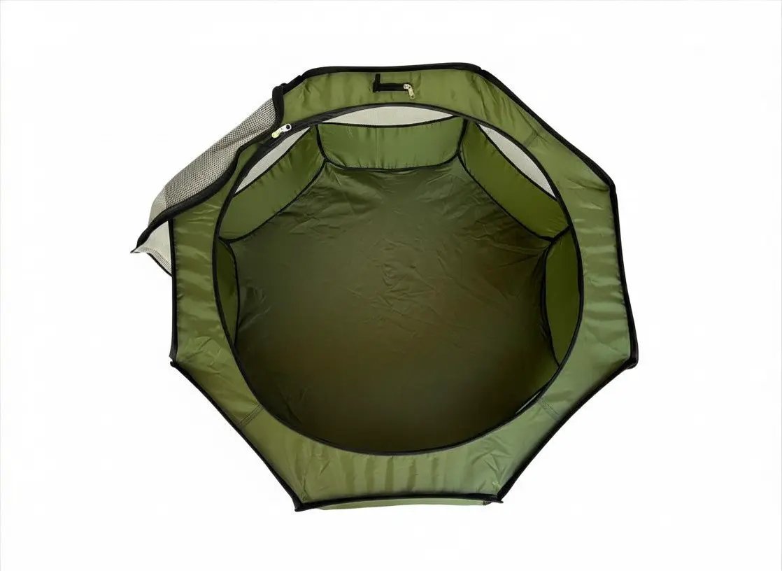 Hen Pen Starter Pop-Up Chick Brooder by My Pet Chicken; green nylon baby chick habitat