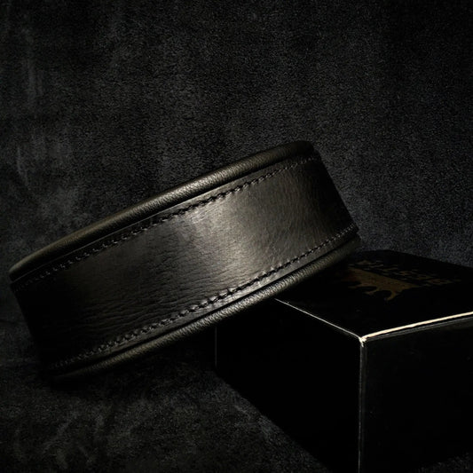 Plain "Style" Collar black - Pet Collars & Harnesses from Bestia Dog Gear