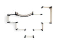 Charger l'image dans la visionneuse de la galerie, The Temple giant wall-mounted cat tree by Catastrophic Creations; cat condo frame with rope bridge
