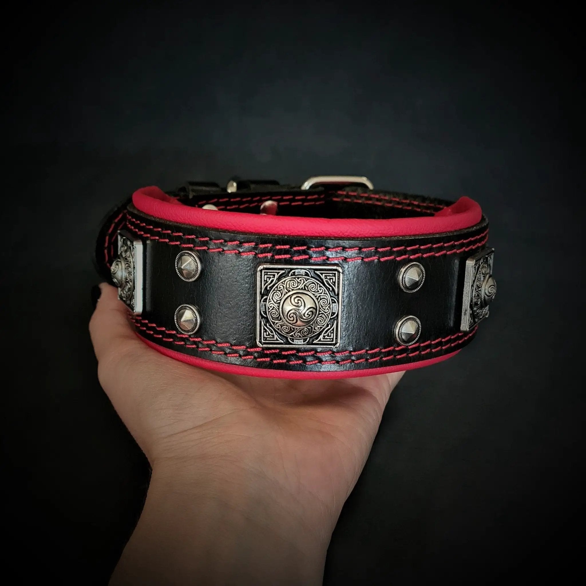The "Eros" collar 2 inch wide - Pet Collars & Harnesses from Bestia Dog Gear
