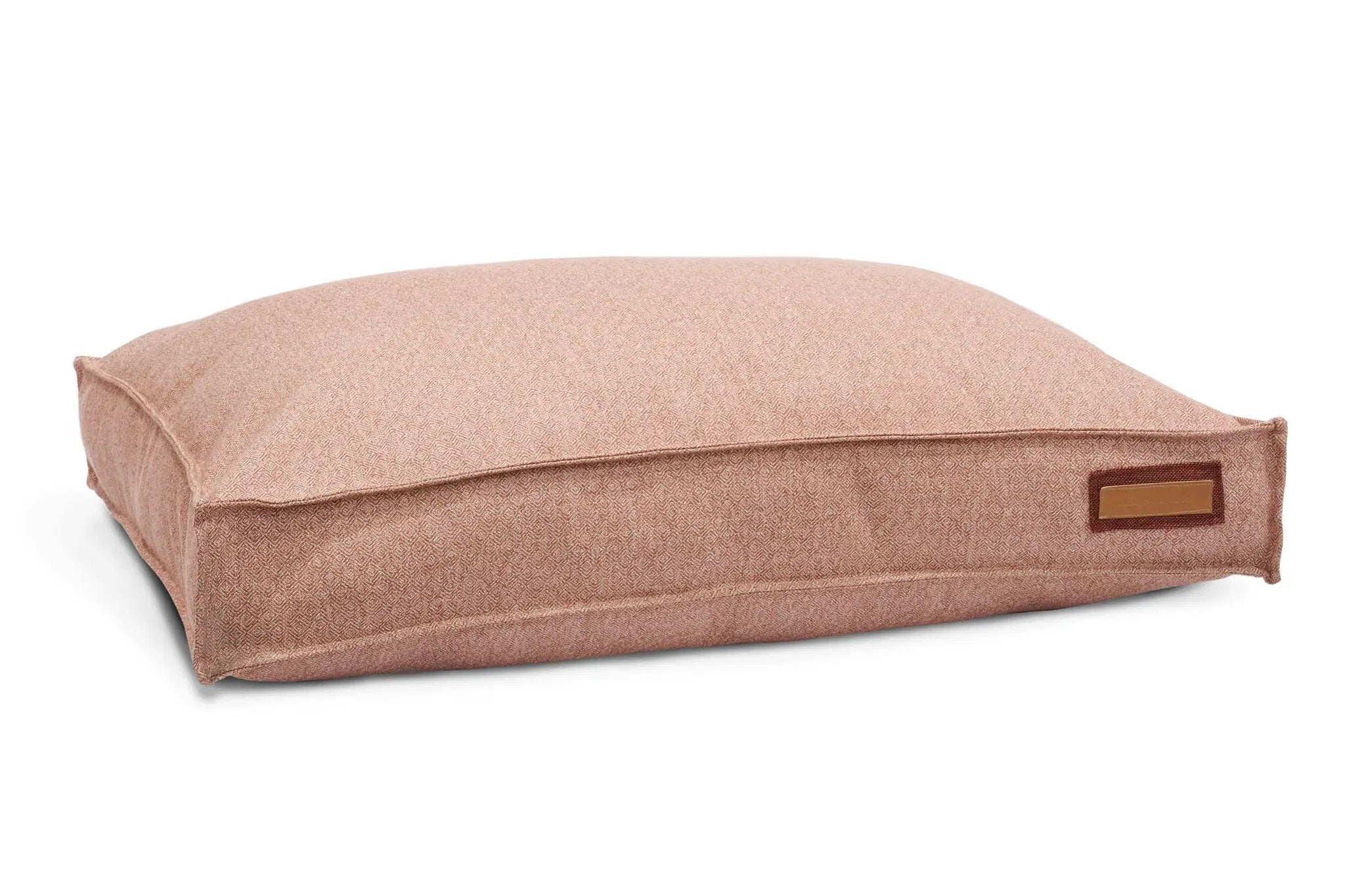 Lounger Cozy Pet Bed Recycled Plastic Fill Pittie Pink by DC-The Houndry