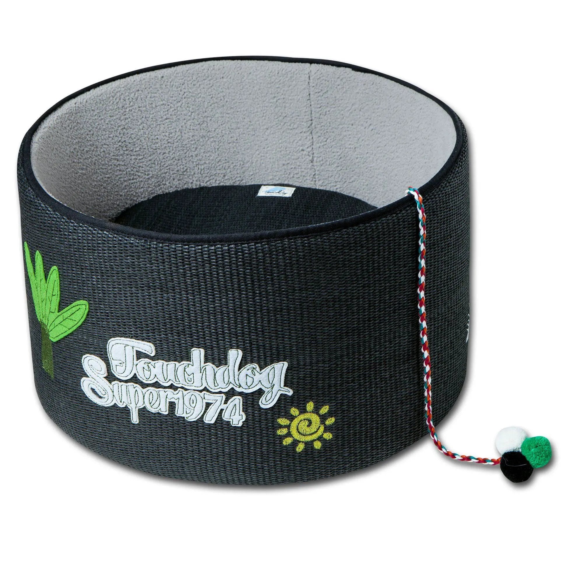 Touchcat Claw Ver Nest Rounded Scratching Cat Bed With Built In Teaser Toy Durable Nylon Scratch Proof Shell by Pet Life