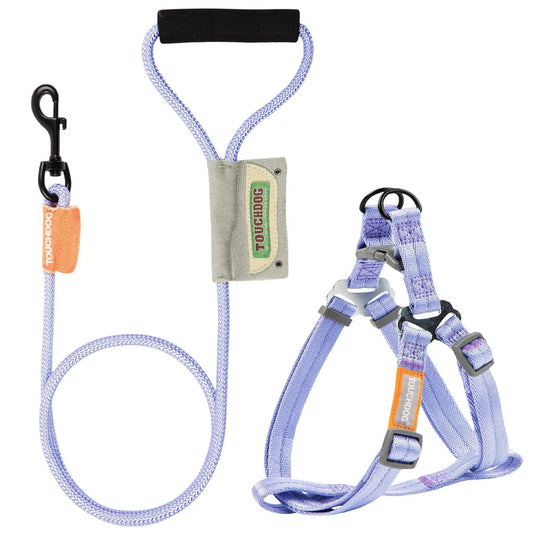 Touchdog ® 'Macaron' 2-in-1 Durable Nylon Dog Harness and Leash by Pet Life
