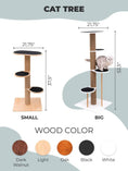 Cargar la imagen en la vista de la galería, Eco Friendly Compact Cat Tower Sustainable Plywood Climbing Levels by Enjoy The Wood

