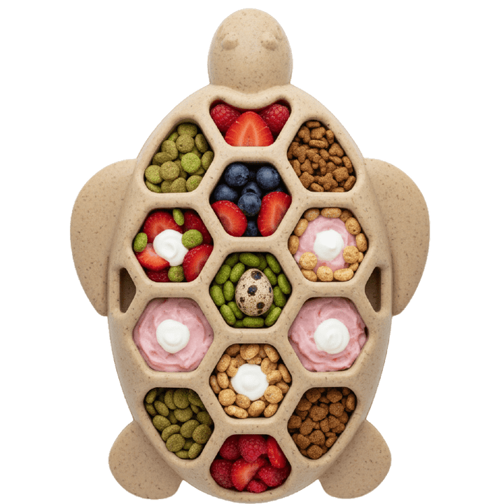 SodaPup Turtle eChew nylon dog chew toy in brown