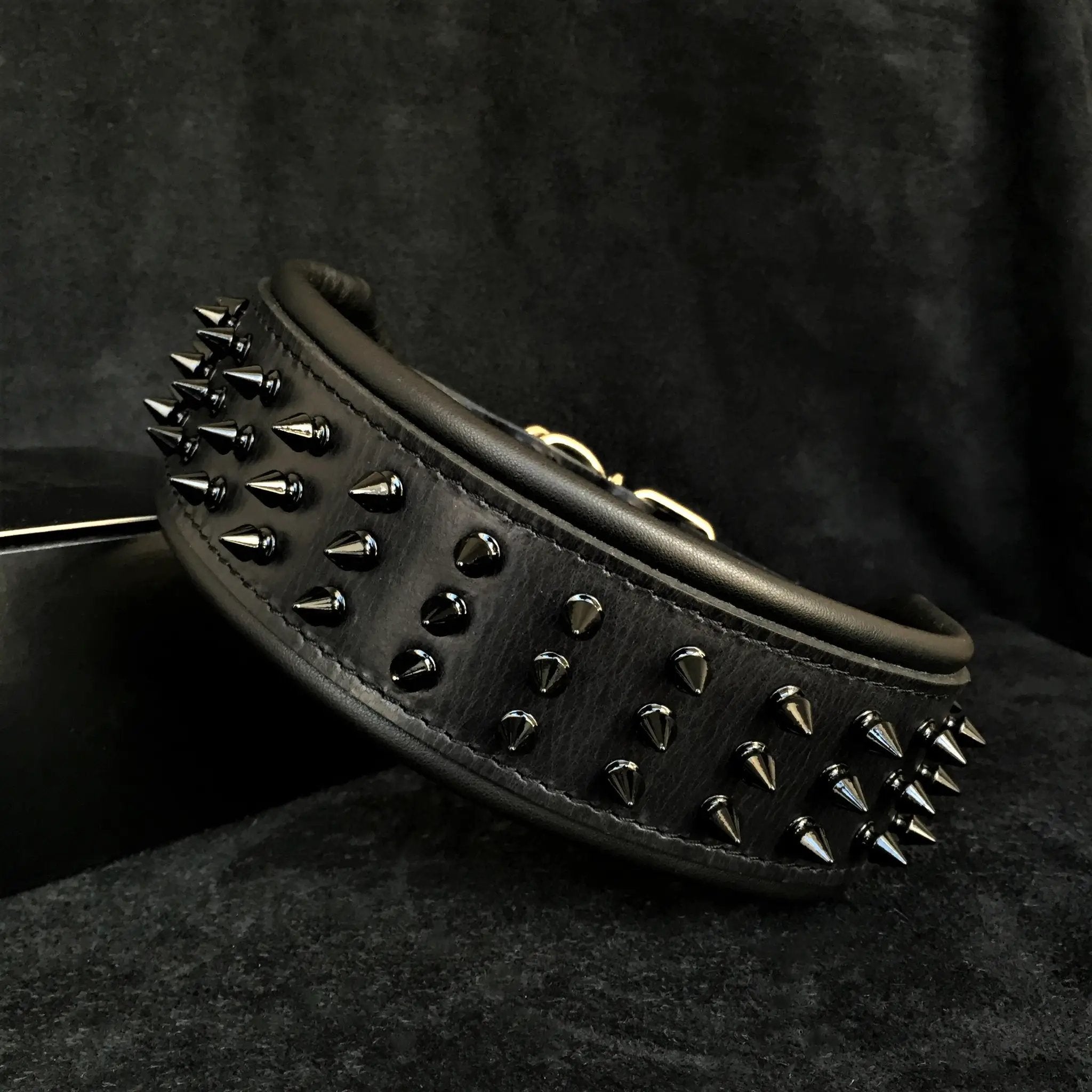 BESTIA Black Giant Dog Collar For Large Breeds Durable Soft Lining by Bestia Dog Gear