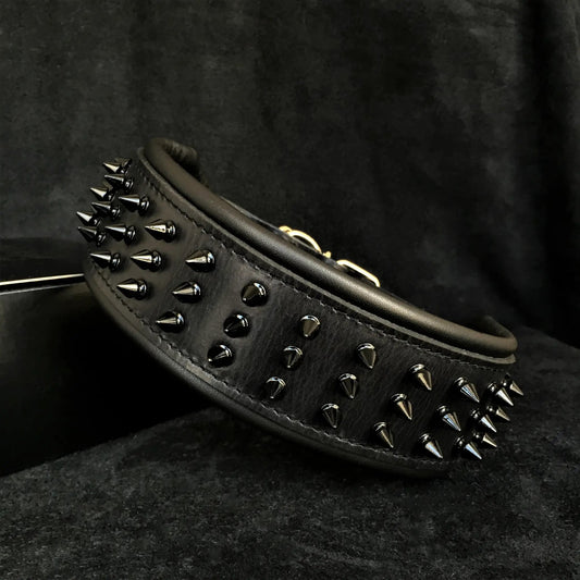 BESTIA Black Giant Dog Collar For Large Breeds Durable Soft Lining by Bestia Dog Gear