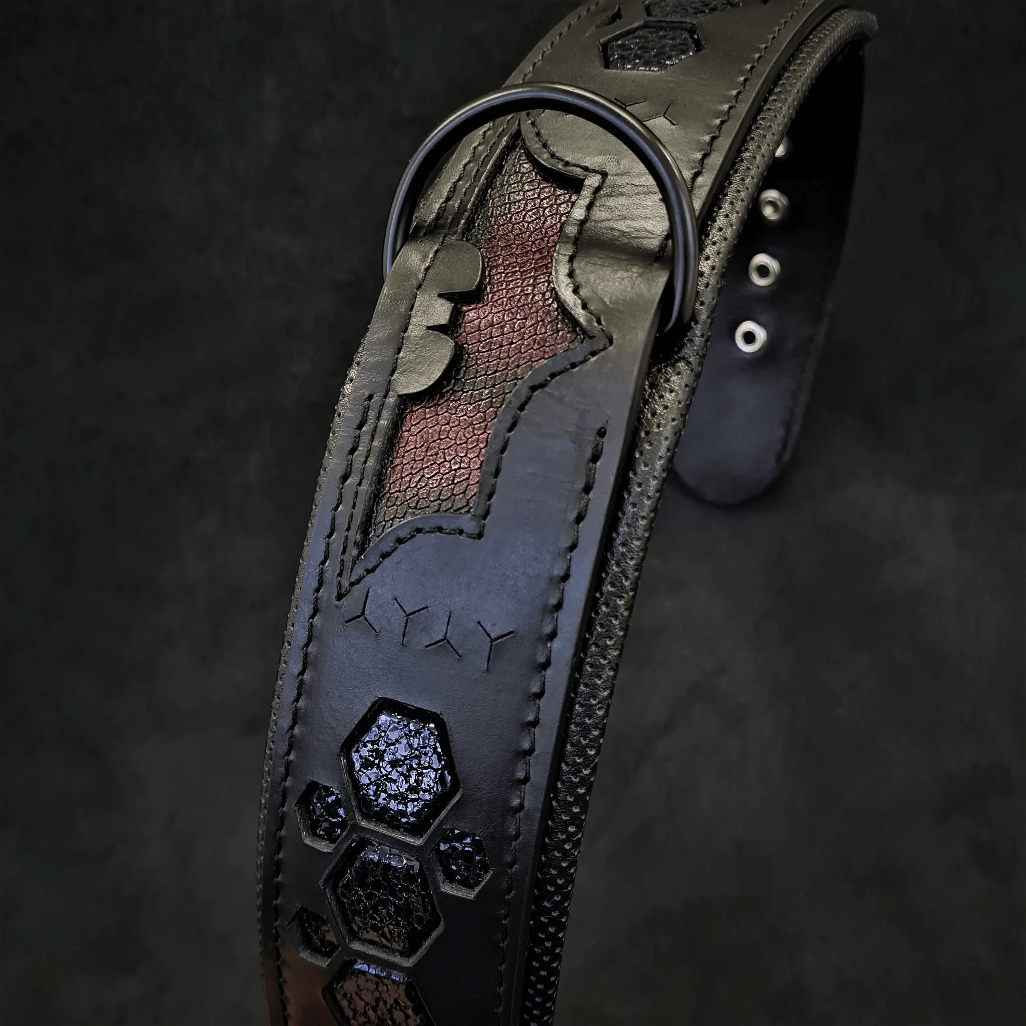 'BATMAN'' collar - Pet Collars & Harnesses from Bestia Dog Gear