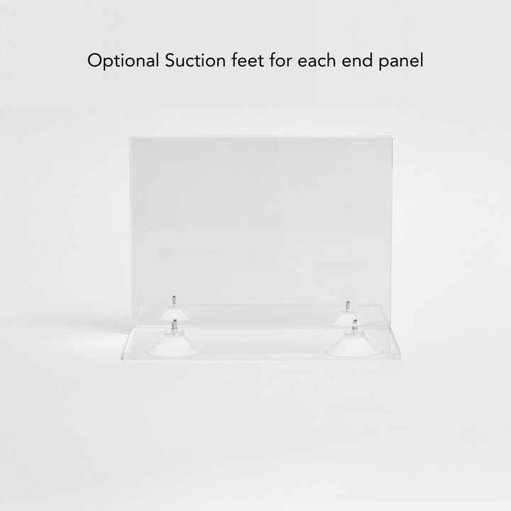 Hiddin Low Clear Acrylic Zig Zag Pet Gate – Freestanding, 24 in High