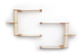Load image into Gallery viewer, The Catacombs Cat Tree Scratching Post System cat condo in natural wood with sisal rope posts
