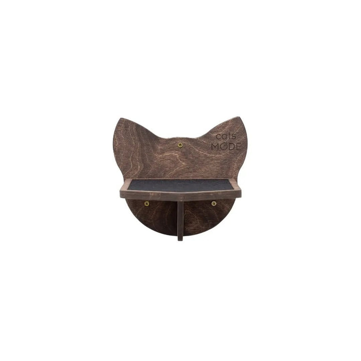 Enjoy The Wood Premium Dark Walnut Wall Mounted Wooden Cat Step by Enjoy The Wood