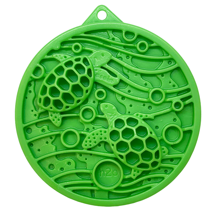 SodaPup Water nylon eCoin lick mat in green