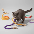 Load image into Gallery viewer, Matatabi Bead Braided Rope Cat Toy For Aggressive Chewers 70cm Cotton by Midfox
