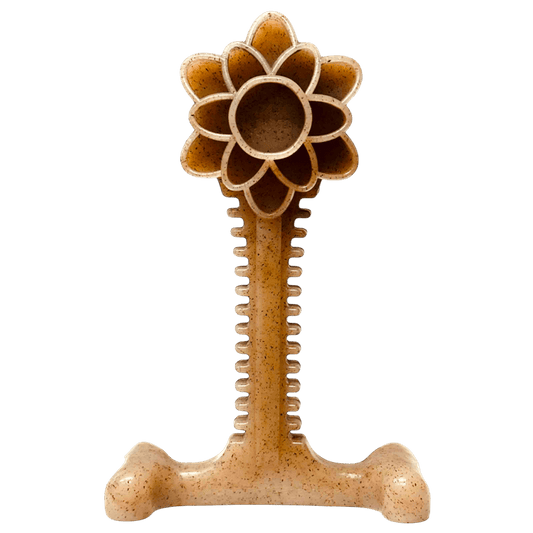 Honey Bone Dental Flower Tower - Indestructible Nylon Dog Chew Toy XL | USA