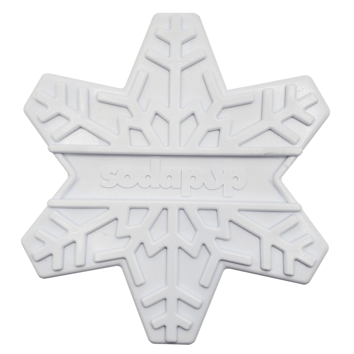 SodaPup Snowflake nylon dog chew toy in white