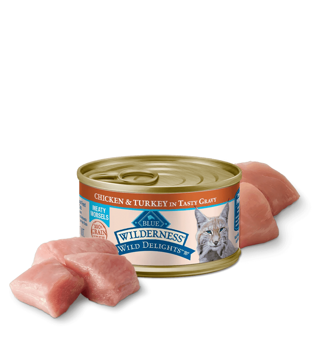 Blue Buffalo Wilderness Wild Delight Adult Chicken and Turkey Entree Wet Cat Can (3oz)