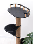 Charger l'image dans la visionneuse de la galerie, WoodCraft Wooden Cat Tree With Natural Plywood And Durable Twine Wrapping For Indoor Pets by Enjoy The Wood
