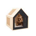 Bild in Galerie-Betrachter laden, Booth High Quality Dog House Black Durable Outdoor Shelter With Roof by Enjoy The Wood
