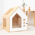 Gallery viewerに画像を読み込む, White Booth Style Wooden Dog House For Small Indoor Breeds Durable Pet Bed Room Decor Furniture Shelter Safe Space by Enjoy The Wood
