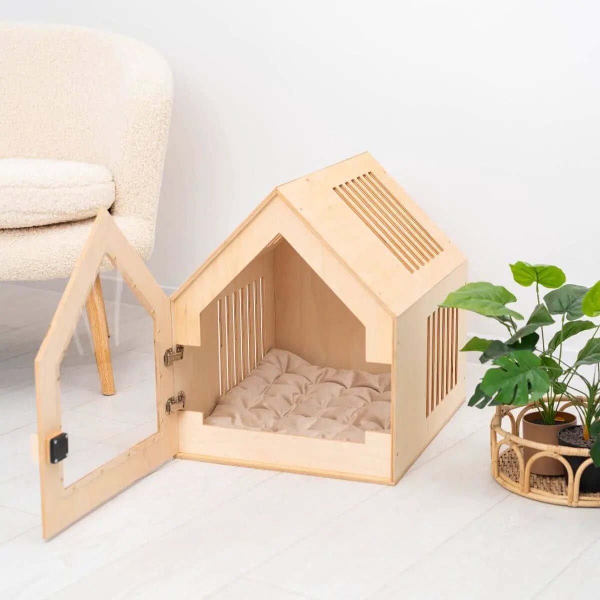 Noble Nest Wooden Indoor Dog House Stylish Home Fit For Small Dogs by Enjoy The Wood