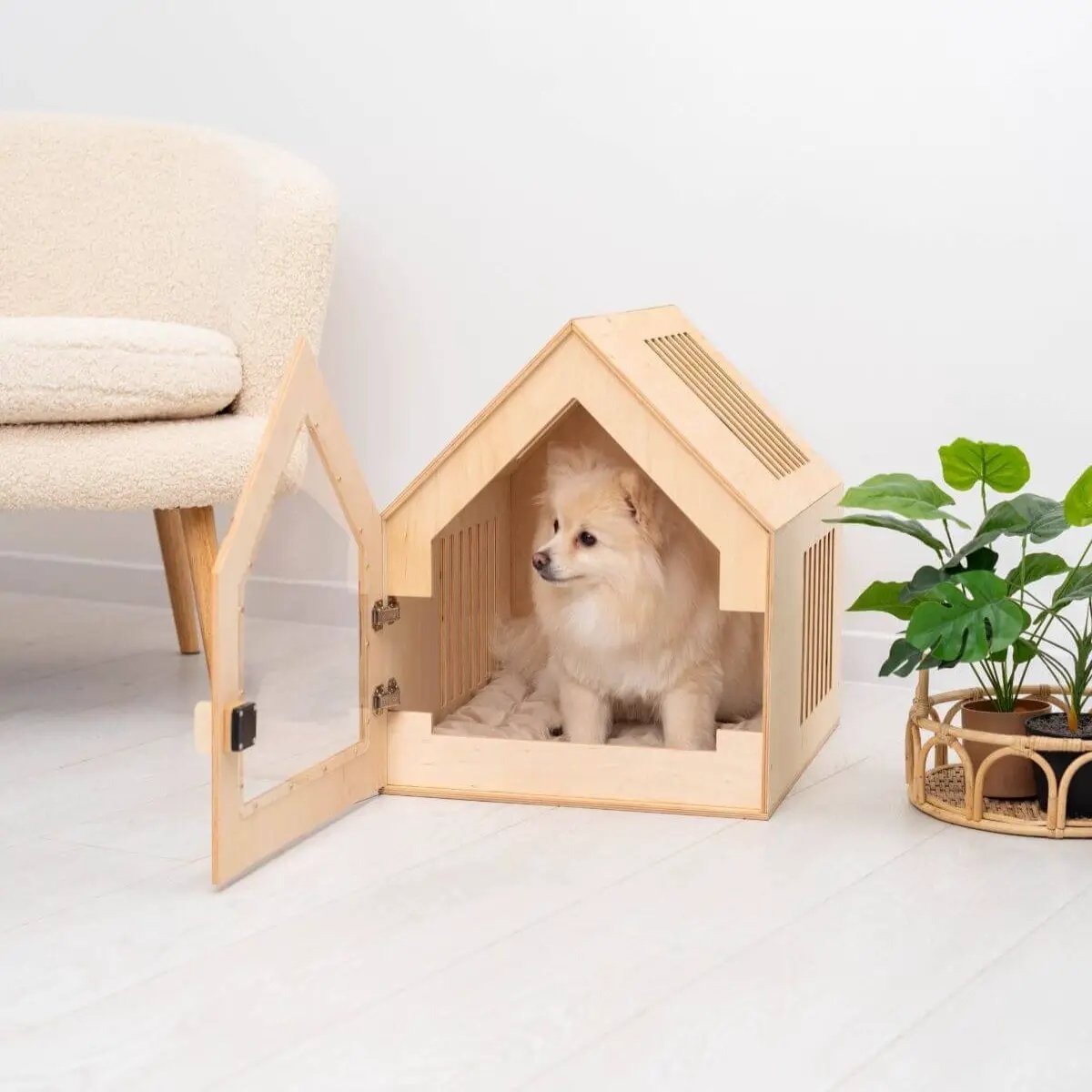 Noble Nest Wooden Indoor Dog House Stylish Home Fit For Small Dogs by Enjoy The Wood