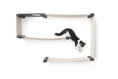 Load image into Gallery viewer, Cat Maze Wall 3-Tier Cat Tree by Catastrophic Creations; beige fabric ramps on black brackets.
